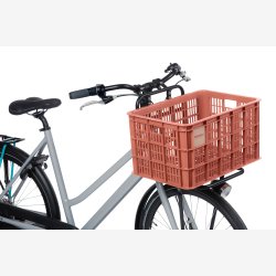 Recycled Cykelkasse Basil Crate L 40,0 liters 39 x 49 x 26 cm - terra red