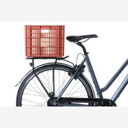 Recycled Cykelkasse Basil Crate L 40,0 liters 39 x 49 x 26 cm - terra red