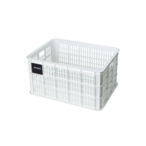 Cykelkasse Basil L 40,0 liters 39 x 49 x 26 cm - hvid - genanvendt plast