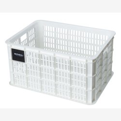 Recycled Cykelkasse Basil Crate L 40,0 liters 39 x 49 x 26 cm - bright white