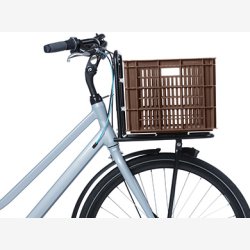Recycled cykelkasse Basil Crate L 40,0 liters 39 x 49 x 26 cm - chokolade brun