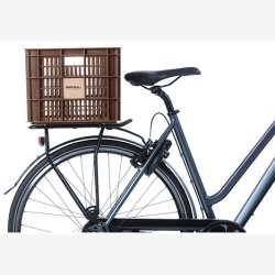 Recycled cykelkasse Basil Crate L 40,0 liters 39 x 49 x 26 cm - chokolade brun