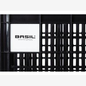 Recycled Cykelkasse Basil Crate MIK L 40,0 liters 39 x 49 x 28 cm - black