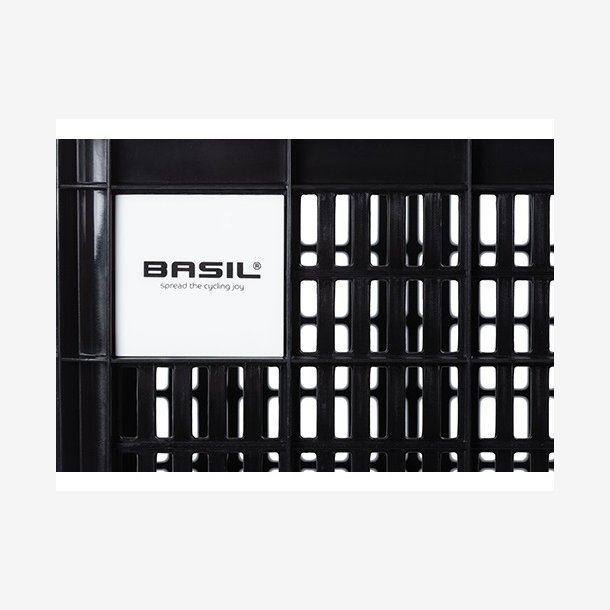 Recycled Cykelkasse Basil Crate MIK L 40,0 liters 39 x 49 x 28 cm - black