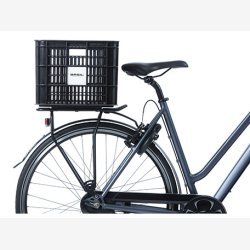 Recycled Cykelkasse Basil Crate MIK L 40,0 liters 39 x 49 x 28 cm - black