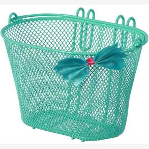 Junior Cykelkurv Basil Jasmin Bow-Tie 28 x 20 x 19 cm - mint