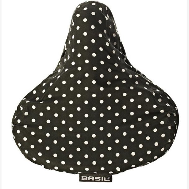 Saddle cover Basil Katharina B&D 28 x 23 x 1 cm - black &amp; dots