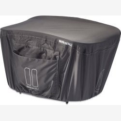 Regnslag til cykelkurv Basil Keep Dry Medium - urban gr, reflekterende