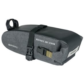 Cykeltaske til sadel Basil Navigator Storm M 1.5 liter 10 x 9 x 29 cm - vandtt
