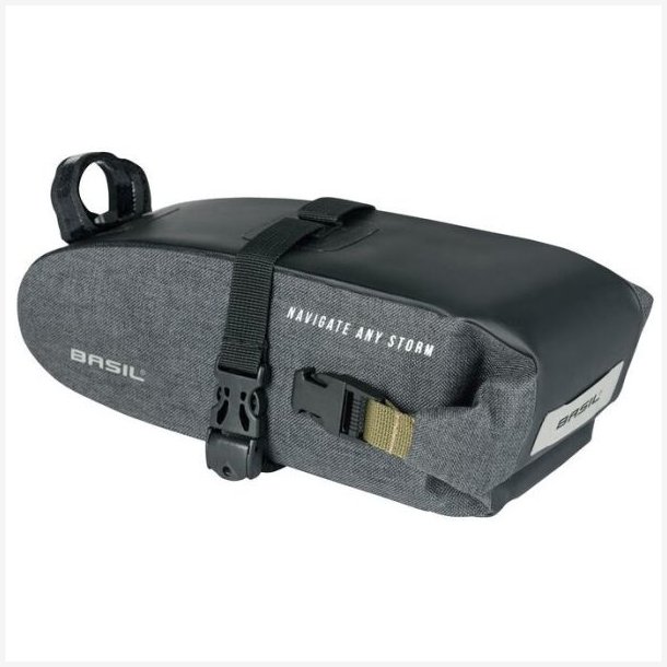 Cykeltaske til sadel Basil Navigator Storm M 1.5 liter 10 x 9 x 29 cm - vandtt