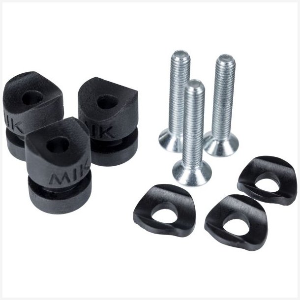 Studs Basil MIK SIDE - s�t med 3 styk - sort