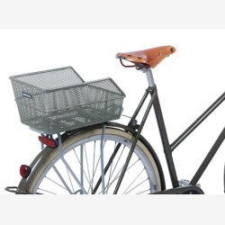 Cykelkurv bag til Basil Cento S FM med fast montering 31 x 21 x 9 cm - olivengrn