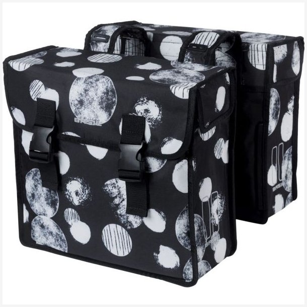 Dobbelt cykeltaske Basil Mara XL Sphere 35 liter 14 x 36 x 44 cm - sort/gr