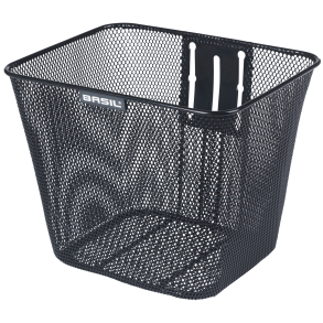 Basil Bilbao cykelkurv med fast montering, 26 x 22 x 27 cm - sort