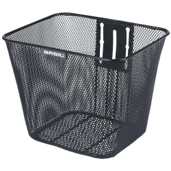 Basil Bilbao cykelkurv med fast montering, 26 x 22 x 27 cm - sort