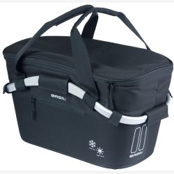 Basil Classic Carry All ISO bagcykelkurv med MIK montering 18 liter 38 x 21 x 27 cm - sort