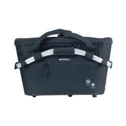 Basil Classic Carry All ISO bagcykelkurv med MIK montering 18 liter 38 x 21 x 27 cm - sort
