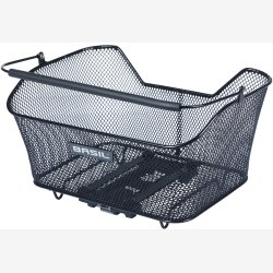 Basil Base M Bagcykelkurv med MIK-montering 33 x 25,5 x 17 cm - sort