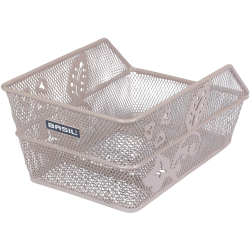Cykelkurv Basil Cento Flower S 31 x 21 x 0 - Nude Metallic
