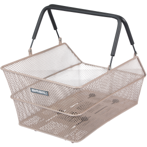 Cykelkurv Basil Cento MIK 39 x 24 x 13 cm - Nude metallic