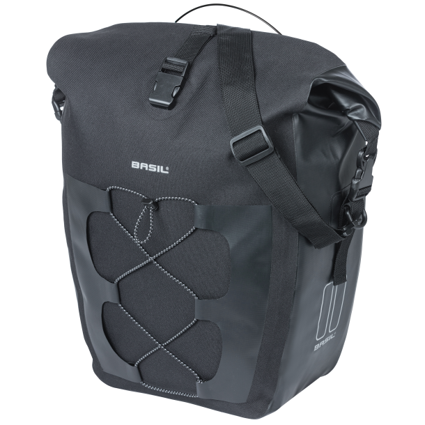 Cykeltaske Basil Navigator Vandtt MIK 22 liter - 19 x 27 x 41 cm - sort