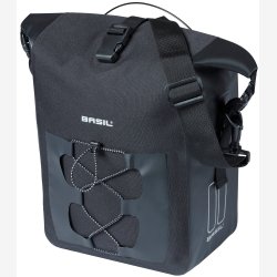 Cykeltaske Basil Navigator Vandtt M MIK 14 liter - 14 x 24 x 34 cm - sort