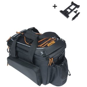 Trunkbag Basil Miles Tarpaulin XL Pro MIK 9-36 liters 33 x 19 x 18 cm - sort/orange, vandtt