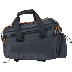 Trunkbag Basil Miles Tarpaulin XL Pro MIK 9-36 liters 33 x 19 x 18 cm - sort/orange, vandtt