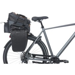 Trunkbag Basil Miles Tarpaulin XL Pro MIK 9-36 liters 33 x 19 x 18 cm - sort/orange, vandtt