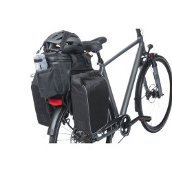 Trunkbag Basil Miles Tarpaulin XL Pro MIK 9-36 liters 33 x 19 x 18 cm - sort/orange, vandtt