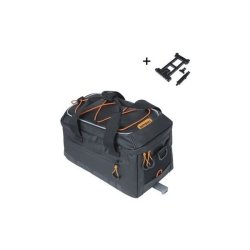 Trunkbag Basil Miles Presenning MIK 7 liter 30 x 19 x 16 cm - sort/orange - vandtt