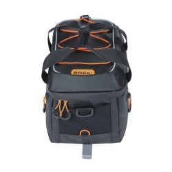 Trunkbag Basil Miles Presenning MIK 7 liter 30 x 19 x 16 cm - sort/orange - vandtt