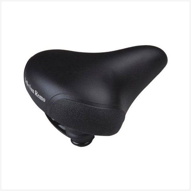 Cykelsadel Citybike Unisex med hj�rnebeskyttelse - sort