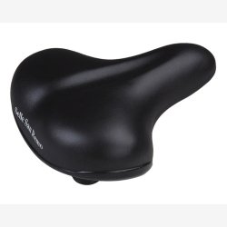 Cykelsadel Selle San Remo Citybike med elastomer-affjedring og hjrnebeskyttelse - sort