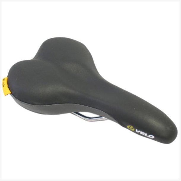 Cykelsadel Velo Flex Pro Plush D2 Herre - sort/gr