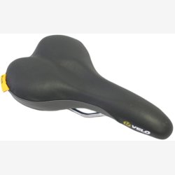Cykelsadel Velo Flex Pro Plush D2 Herre - sort/gr