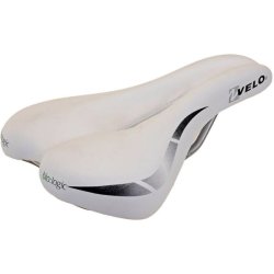 Cykelsadel Velo WideChannel - hvid