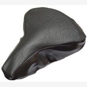 Sadelcover til damecykel, sort PU lder
