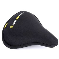 Velo sadelcover til herrecykel, sort med gel