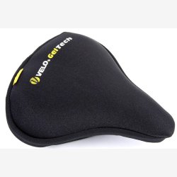 Velo sadelcover til herrecykel, sort med gel
