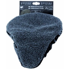 Vendbar cykel sadelcover, imiteret freskind-skai lder, gr