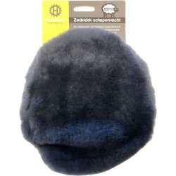 Cykel sadelcover oval, lammeskind, gr