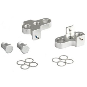 Krankarm forkorter Mirage T6 aluminium - inklusive rustfri stlbolte - slv