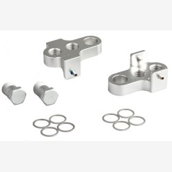 Krankarm forkorter Mirage T6 aluminium - inklusive rustfri stlbolte - slv