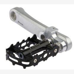 Krankarm forkorter Mirage T6 aluminium - inklusive rustfri stlbolte - slv