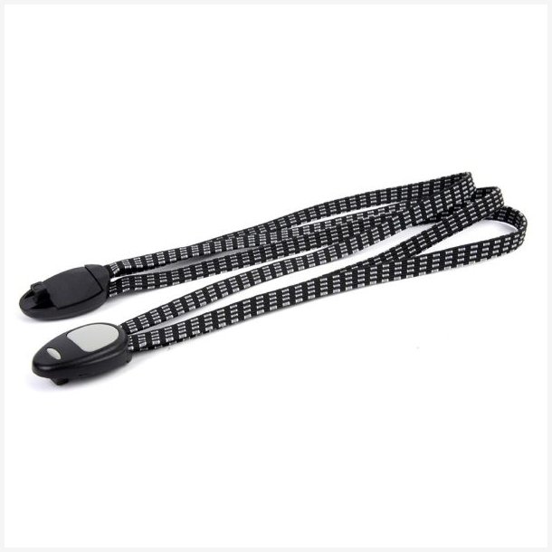 Bagagebrerstrop Trio 28" med universal fastgrelsessystem - sort/hvid