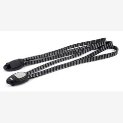 Bagagebrerstrop Trio 28" med universal fastgrelsessystem - sort/hvid