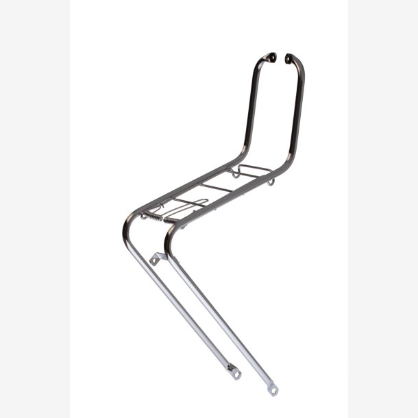 Front carrier retro 26/28" Steco with a spring-loaded clamp - chrome