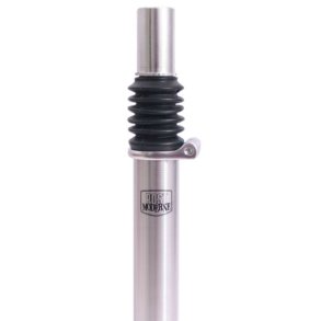 Affjedret sadelpind (lys) �27,2 mm / 350 mm aluminium - s�lv
