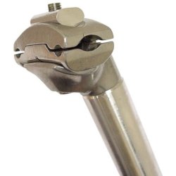 Sadelpind ATB 26,8 mm / 350 mm aluminium - slv